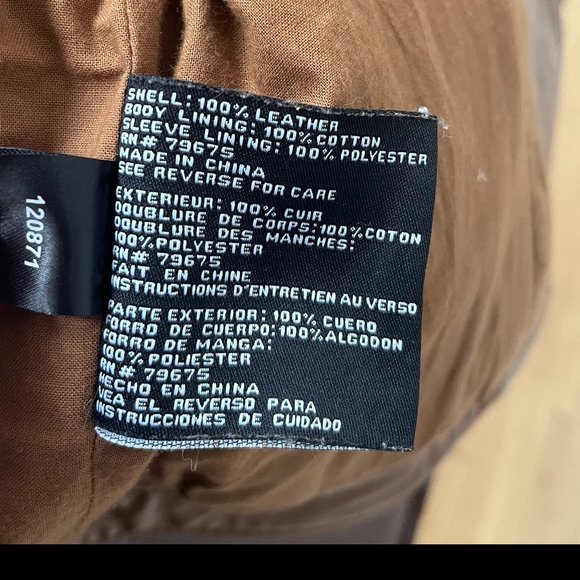 Michael Kors Leather Jacket Size S - Picture 9 of 9